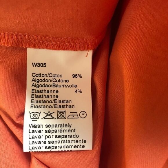 Gerard Darel Sport Top Orange Short Sleeve - Picture 5 of 6